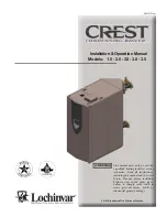 Предварительный просмотр 1 страницы Lochinvar Crest 1.5 Installation & Operation Manual