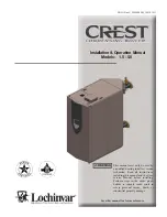 Lochinvar Crest 2500 Series Installation & Operation Manual предпросмотр