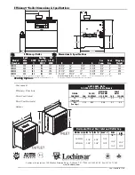 Предварительный просмотр 2 страницы Lochinvar EBN-SUB-05 Submittal Sheet