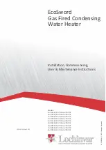 Preview for 1 page of Lochinvar EcoSword LGC 160-210 G P CE Installation, Commissioning, User & Maintenance Instructions