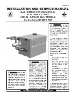 Lochinvar F0600187510 Installation And Service Manual предпросмотр