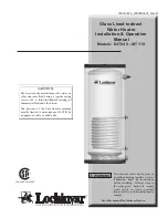 Preview for 1 page of Lochinvar GIT040 Installation & Operation Manual