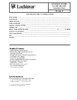 Lochinvar JR-SUB-07 Submittal Sheet preview