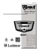 Предварительный просмотр 1 страницы Lochinvar KNIGHT 210 Service Manual