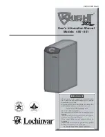 Preview for 1 page of Lochinvar KNIGHT 400 - 801 User'S Information Manual