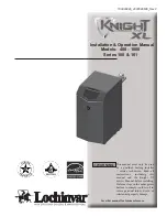 Lochinvar Knight XL 100 Series Installation & Operation Manual предпросмотр