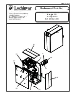 Lochinvar Knight XL KB 400 thru 801 Parts List предпросмотр