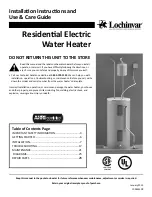 Lochinvar KSA040KDB Installation Instructions And Use & Care Manual preview