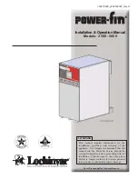 Lochinvar PBL0502-F9 Installation & Operation Manual предпросмотр