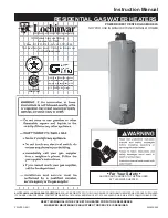 Lochinvar POWER DIRECT VENTED GAS MODELS Instruction Manual предпросмотр