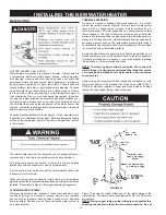 Предварительный просмотр 12 страницы Lochinvar POWER DIRECT VENTED GAS MODELS Instruction Manual