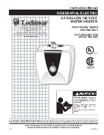 Предварительный просмотр 1 страницы Lochinvar RESIDENTIAL ELECTRIC WATER HEATER Instruction Manual