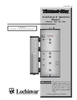 Lochinvar TSU150 Operation Manual предпросмотр