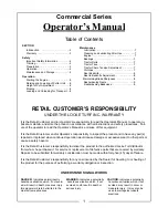 Preview for 3 page of Locke GT-122 Operator'S Manual