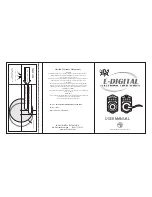 Предварительный просмотр 1 страницы LOCKEY E-DIGITAL User Manual