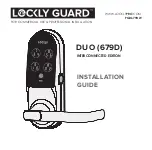 LOCKLY GUARD DUO 679D Installation Manual preview