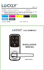 Lockly LCK-PGD688FSN Installation Manual preview