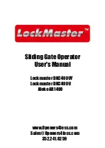 LockMaster Aleko AR1400 User Manual preview