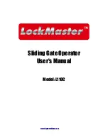 LockMaster L110C User Manual preview