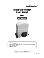 LockMaster SFG 18H User Manual preview