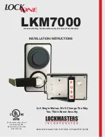 Предварительный просмотр 1 страницы LockMasters LockOne LKM7000 Installation Instructions Manual