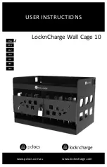 Preview for 1 page of LocknCharge Wall Cage 10 User Instructions