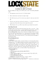 Предварительный просмотр 1 страницы LockState LS-6600 User Manual