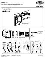 Preview for 1 page of Lockwood ASSA ABLOY 5831 Series Installation And Operating Instructions Manual