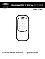 Preview for 1 page of Lockwood Digital Deadbolt User Manual