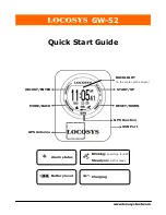 Предварительный просмотр 1 страницы Locosys GW-52 Quick Start Manual