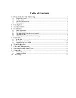 Preview for 2 page of Loctite 98521 Operation Manual