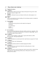 Preview for 3 page of Loctite CL15 UV Operation Manual