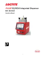 Предварительный просмотр 1 страницы Loctite PULSE EQ RC50 Operating Manual