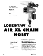 Preview for 1 page of Lodestar AIR XL Operating, Maintenance & Parts Manual