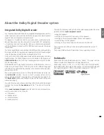 Предварительный просмотр 3 страницы Loewe Dolby Digital Decoder system Operating Instructions Manual