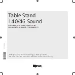 Loewe Table Stand I 40 Sound Installation Instructions Manual предпросмотр