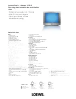 Preview for 1 page of Loewe TV Aventos 3772 Z Specification Sheet