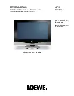 Loewe Xelos A 42 HD+ 100 Service Manual preview