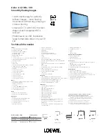 Preview for 1 page of Loewe Xelos A 42 Specification