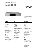 Предварительный просмотр 2 страницы Loewe Xemix 5106 DO Service Manual