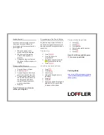 Предварительный просмотр 2 страницы Loffler SV8300 User Manual