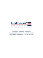 Preview for 18 page of Lofrans 636305 Installation-Operation-Maintenance User Manual