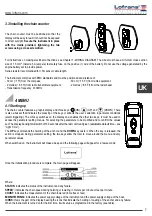 Предварительный просмотр 7 страницы Lofrans THETIS 7003 Installation And User Manual