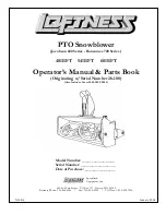 LOFTNESS 481EFT Operator'S Manual / Parts Book preview