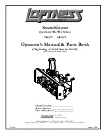 LOFTNESS 721D2T Operator'S Manual / Parts Book preview