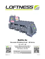 Предварительный просмотр 1 страницы LOFTNESS Battle Ax 20 Series Owner'S Manual And Parts Book