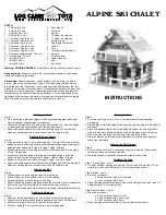 LOG CABIN TOYS ALPINE SKI CHALET Instructions preview