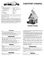 Предварительный просмотр 1 страницы LOG CABIN TOYS COUNTRY CHAPEL Instructions