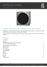 Preview for 2 page of LOG Monolog Square User Manual