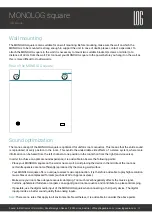 Preview for 6 page of LOG Monolog Square User Manual